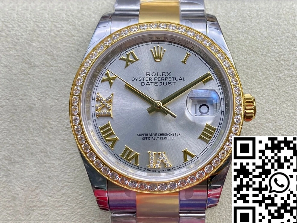 Factory Rolex M126283RBR-0018 Bezel Datejust EW Diamond-set 0223